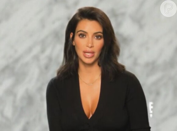 'Eu vim do meu médico e eles precisam fazer uma cirurgia para limpar algo no meu útero', afirmou Kim Kardashian