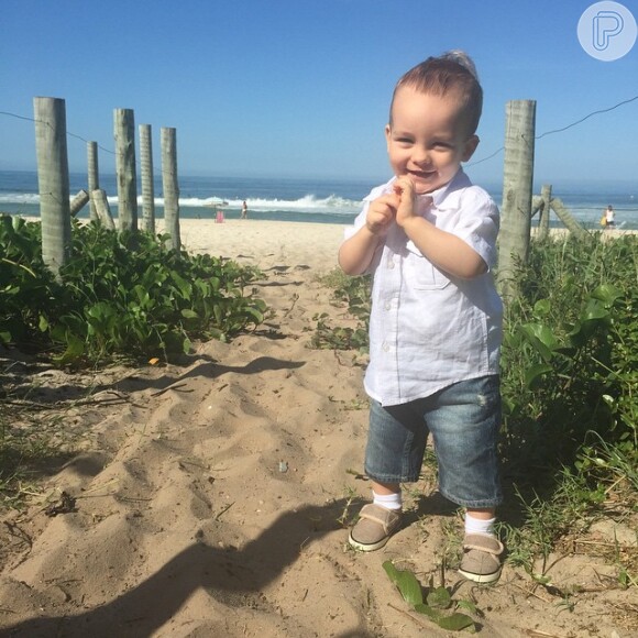 Alexandre Jr., de 1 ano, é filho de Ana Hickmann