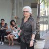 Nathalia Timberg deu o último adeus à crítica teatral Barbara Heliodora, no Memorial do Carmo, no Rio de Janeiro
