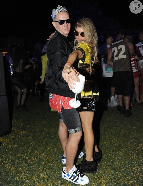 Fergie também esteve no festival de música Coachella, na Califórnia, nos Estados Unidos