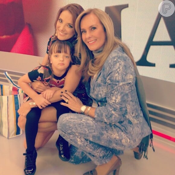 Ticiane Pinheiro com a filha, Rafaella Justus, e com a mãe, Helô