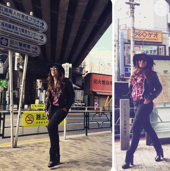 No Japão, Anitta esbanjou estilo nas fotos compartilhada por ela no Instagram