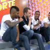 No 'Globo Esporte SP', Tiago Leifert  se divertiu cantando um funk com a presença de jogadores do Santos