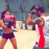 Anitta tem mostrado seus treinos de muay thai para manter a forma