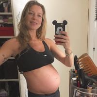 Luana Piovani mostra barrigão de grávida em foto e brinca: 'Boluda'