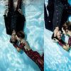 Rodrigo Simas e Juliana Paiva mostraram sintonia também debaixo d'água, em um ensaio fotográfico em comemoração pelos 20 anos de 'Malhação', novela na qual já viveram um par romântico