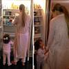 Mariah Carey publicou uma foto assaltando a geladeira com a filha, Monroe
