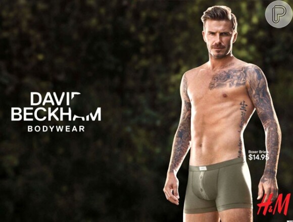 David Beckham empresta seu nome a uma coleção de roupas íntimas
