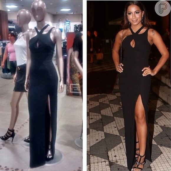 Anitta virou alvo de comentários por usar um vestido de uma loja popular no casamento de Fernanda Souza com Thiaguinho