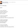 Junno Andrade publica o poema 'Desabafo' no Facebook