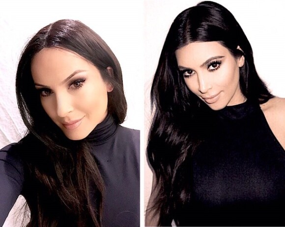 Claudia Leitte postou uma montagem em seu Instagram se comparando à socialite Kim Kardashian. 'Tô amando fazer a Kim'