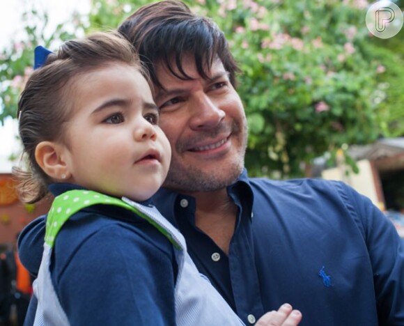 Paulo Ricardo também é pai de Isabela, de 2 anos