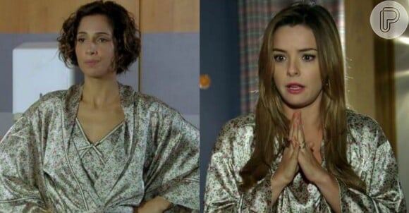 Cris (Regiane Alves) usou a mesma camisola em 'A Vida Da Gente' que foi usada por Carol (Camila Pitanga) na novela 'Insensato Coração'