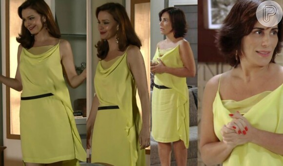 Helena (Julia Lemmertz) gostou mesmo do guarda-roupa de Roberta (Gloria Pires)! Olha ela aí usando um vestido da personagem de 'Guerra dos Sexos' novamente!