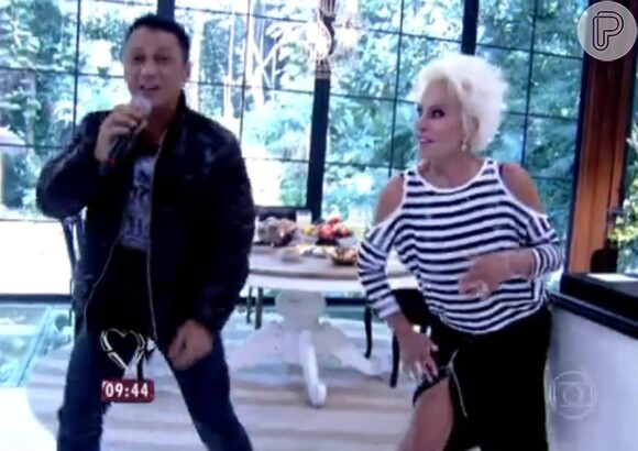 Ana Maria Braga dançou funk com MC Leozinho durante o 'Mais Você' desta terça-feira, 26 de maio de 2015