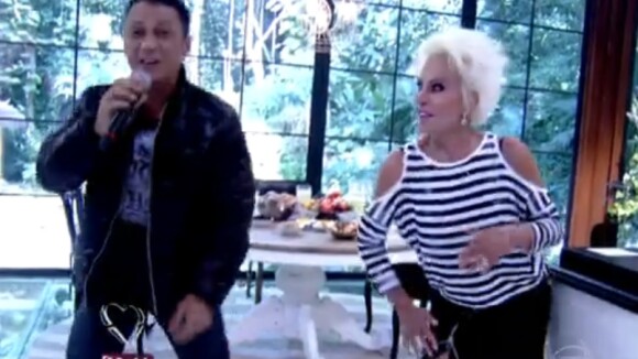 Ana Maria Braga requebra ao dançar funk com MC Leozinho durante o 'Mais Você'