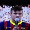 Neymar arrisca algumas palavras em catalão