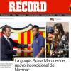 'A bela Bruna Marquezine, o apoio incondicional de Neymar', escreveu o 'Récord'