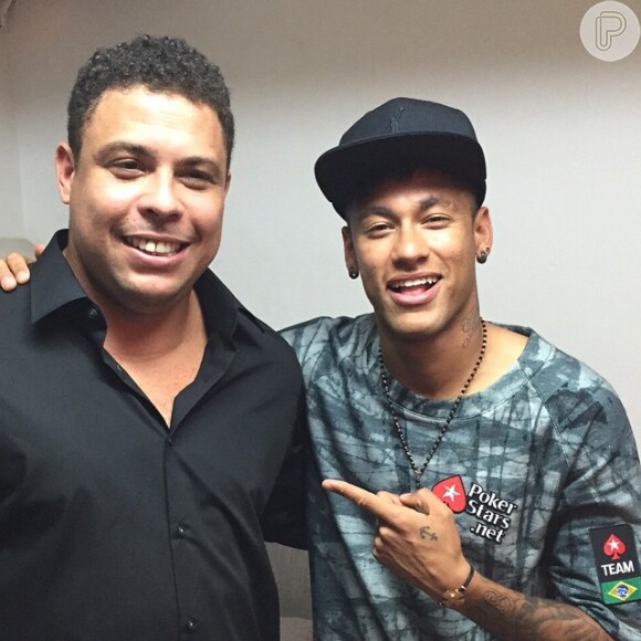 Ronaldo e Neymar gravaram o comercial para o site PokerStar, em Barcelona, nesta segunda, dia 1 de junho de 2015 