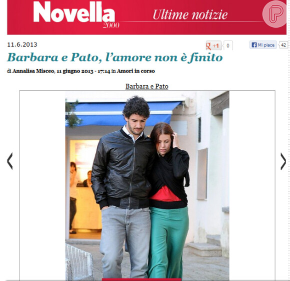 Revista italiana flagra Alexandre Pato e Barbara Berlusconi juntos na Itália em 11 de junho de 2013