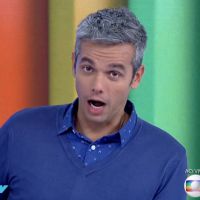 Otaviano Costa é repreendido por Monica Iozzi ao arrotar na TV: 'Coisa meiga'