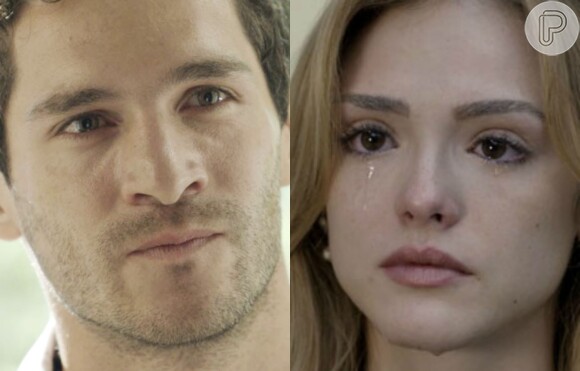 Felipe (Michel Noher) briga com Júlia (Isabelle Drummond) por causa da viagem que ela faz Pedro (Jayme Matarazzo) e acaba saindo de casa, na novela 'Sete Vidas', em 4 de junho de 2015