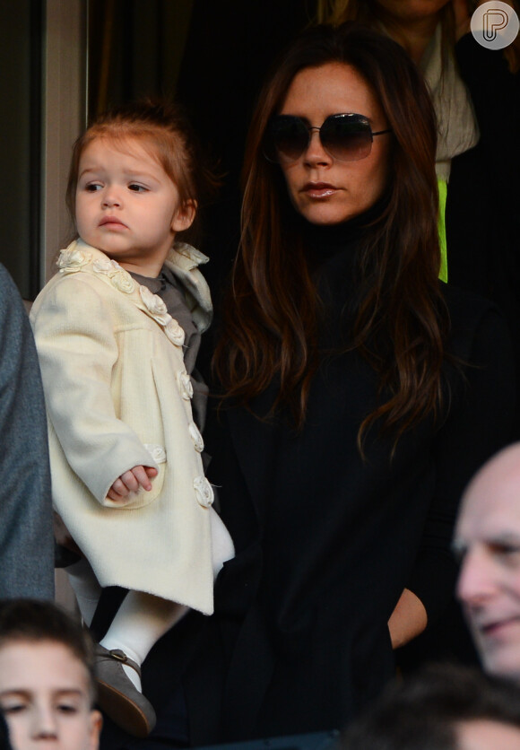 Atualmente com 3 anos, Harper Seven segue os passos da mãe fashionista, Victoria Beckham
