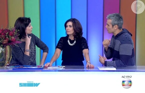 Otaviano Costa e Monica Iozzi questionaram Fátima Bernardes durante o 'Vídeo Show': 'Você sugere pautas para o 'Jornal Nacional'?'