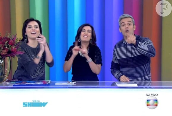 Monica Iozzi e Otaviano Costa se divertiram com a resposta de Fátima Bernardes, no 'Vídeo Show'