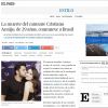 O espanhol "El País" tambem tratou da morte de Cristiano Araújo e sua namorada Alana Moraes