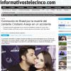 O portal do canal de web 'Tele 5' relembrou a comoção nacional após a morte de Cristiano Araújo