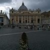 Bruna também visitou o Vaticano, na Itália