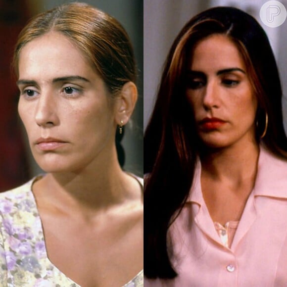 Gloria Pires viveu Ruth e Raquel na segunda versão da novela 'Mulheres de Areia' (TV Globo, 1993)