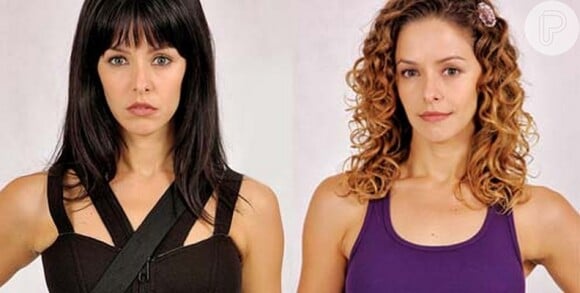 Bianca Rinaldi viveu as gêmeas Maria e Samira na novela 'Os Mutantes - Caminhos do Coração' (TV Record, 2008)
