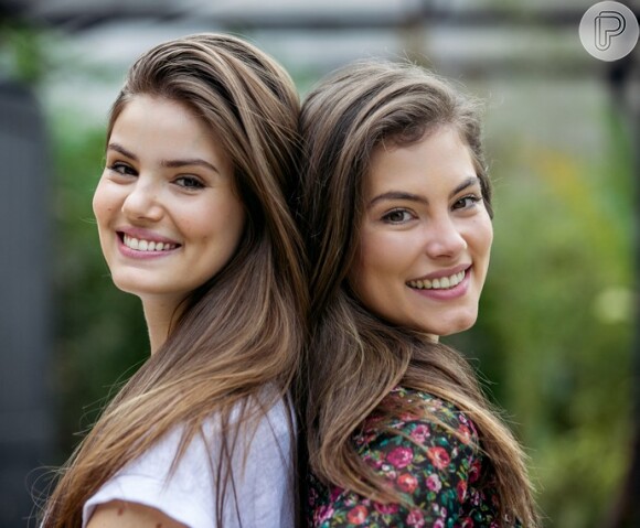 Bruna Hamú e Camila Queiroz brincaram com semelhança física nos bastidores do 'Encontro'
