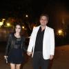 Alexandre Nero e sua namorada, Karen Brusttolin, vão ao aniversário da atriz Luma Costa