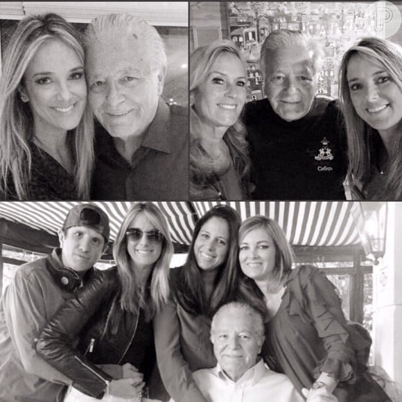 Ticiane Pinheiro almoçou com a família e postou homenagem ao pai: 'Obrigada por cuidar tão bem de mim'