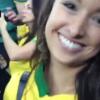 Ana Gabriela acompanhou algumas partidas do Brasil ao lado da família do jogador