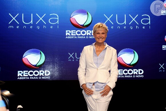 Xuxa falou sobre seu novo programa durante coletiva de imprensa realizada nesta terça, dia 11 de agosto de 2015, nos estúdios da Record, no Rio de Janeiro