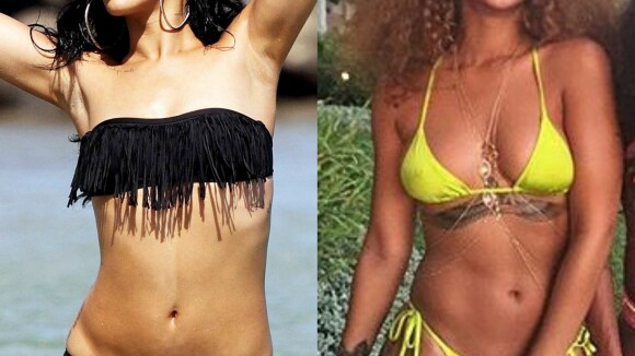 Rihanna engorda 3kg e se orgulha das curvas: 'Dieta pra quê?'. Veja a diferença!
