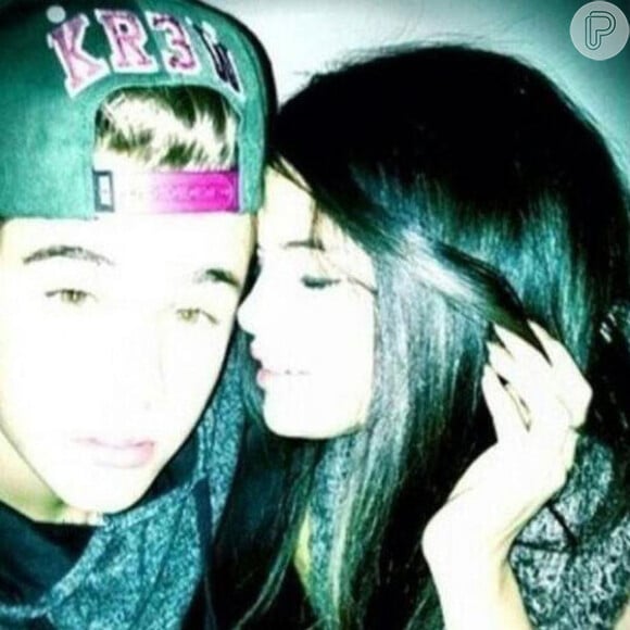 Justin Bieber publicou esta foto com Selena Gomez no feriado de 4 de julho, com a legenda: 'Coração partido'