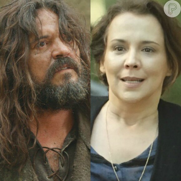 Bernardo (Felipe Camargo) aparece diante de Emília (Ana Beatriz Nogueira), na novela 'Além do Tempo', em 27 de agosto de 2015