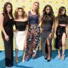 Lauren Jauregui, Ally Brooke Hernandez, Dinah Jane Hansen, Normani Kordei e Camila Cabello do Fifth Harmony, que levaram o troféu de Melhor Grupo Feminino no Teen Choice Awards 2015