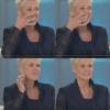 Xuxa limpa o dente sujo de batom no programa ao vivo: 'Tá melhor?'