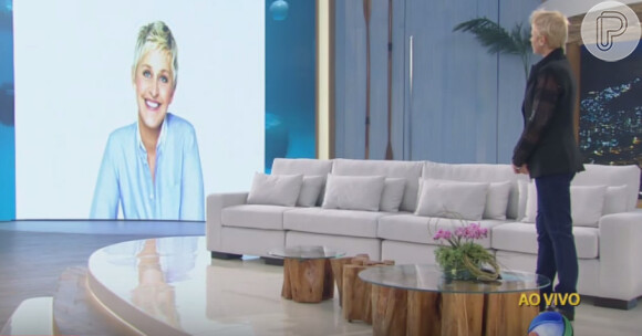 Xuxa mostra que a imagem era da Ellen