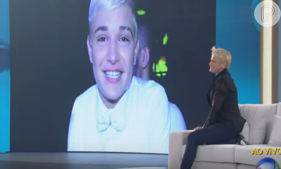 Xuxa disse que, se tivesse um filho com a apresentadora Ellen DeGeneres, ele seria igual ao funkeiro MC Gui. 'Pior que ele parece meu filho, não é?', diverte-se Xuxa