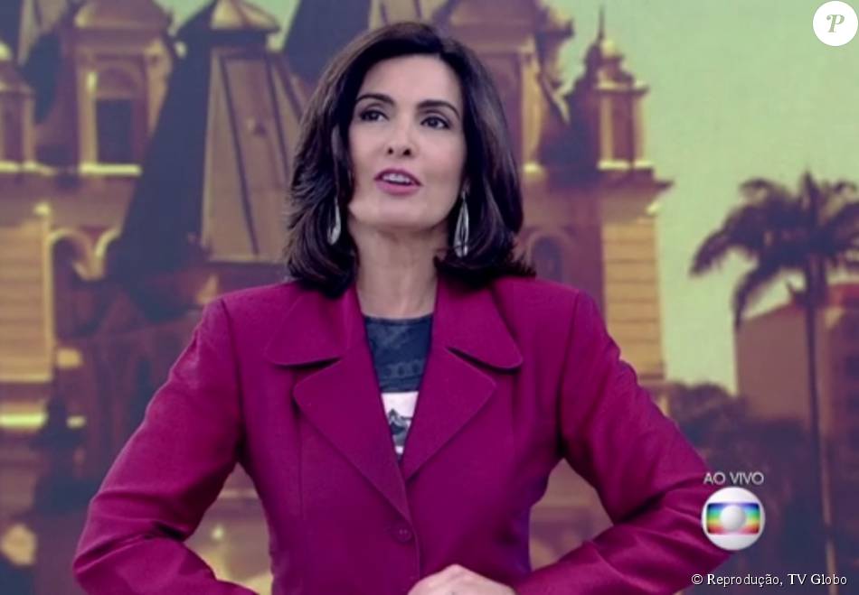 Fátima Bernardes mostra na TV paletó usado em sua estreia ...