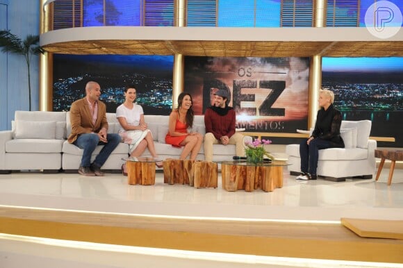 Xuxa entrevistou Sérgio Marone, Camila Rodrigues, Giselle Itié e Guilherme Winter em sua estreia na TV Record
