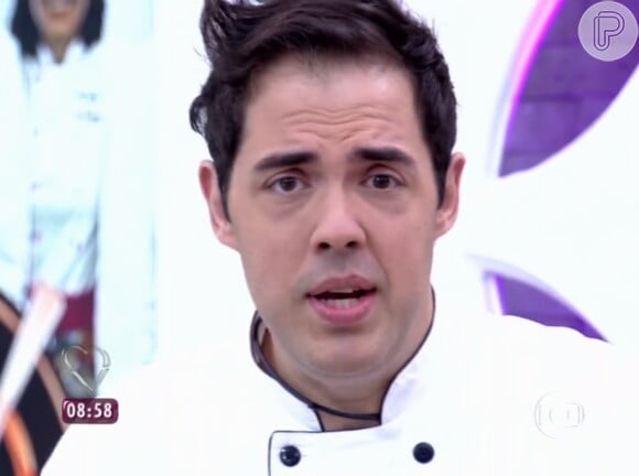 Fernando Ceylão brincou ao pedir para permanecer no 'Super Chef Celebridades': 'Perdi um pedaço do dedo. Estou vivendo emoções e quero saber quais são as cenas do próximo capítulo'