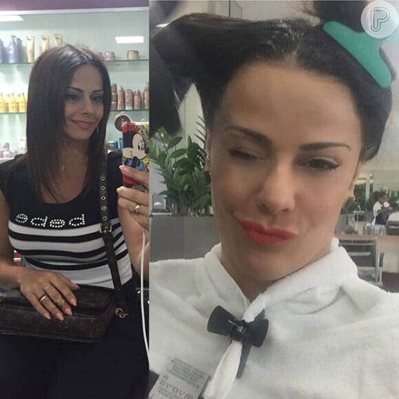 Viviane Araújo brincou ao publicar a foto da transformação em seu Instagram: 'Olha como to careca!'